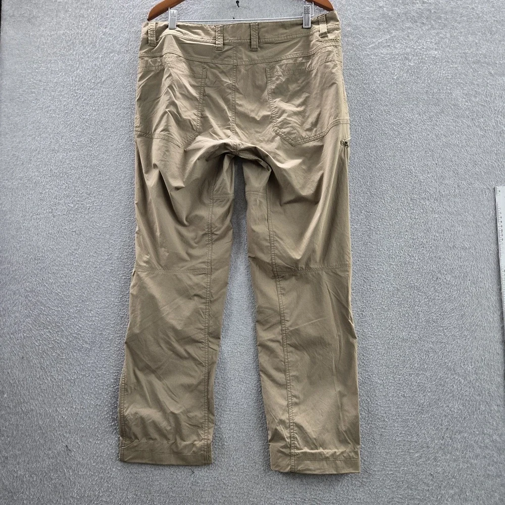 Marmot Men Activewear Pants XL Khaki Elastane Nylon Outdoor Hiking READ